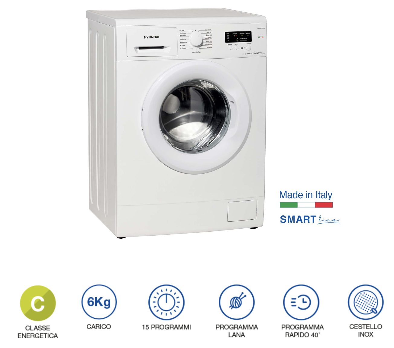 Manuale istruzioni, uso e manutenzione Lavatrice Hyundai LBHN6ITW10G5 Cs, CAREservice